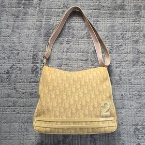 Authentic Vintage Christian Dior Pink Trotter Monogram Crossbody Purse